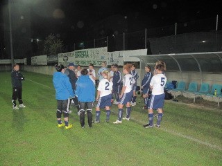 Half time talk at the Torino Stadium