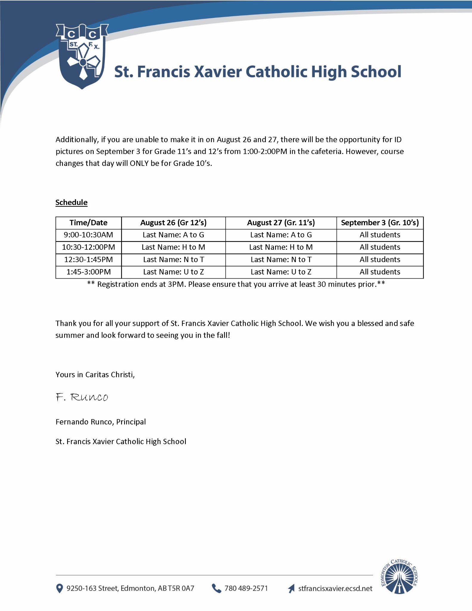 August Registration Parent Letter Page 2