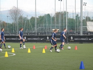 Training at the Juventus School grounds